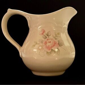Pfaltzgraff Coquette Ceramic Creamer with Flowers